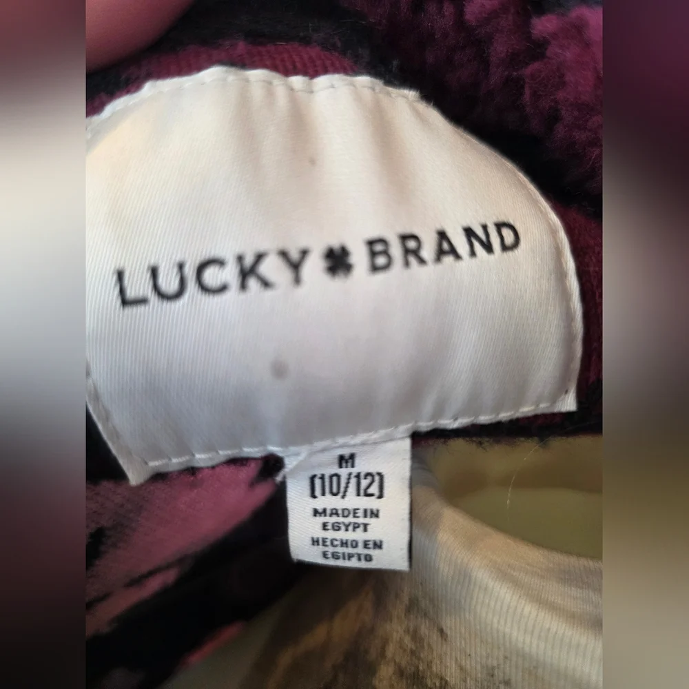 LUCKY BRAND fleece Jacket Kids Sz M 10-12 - Picture 6 of 7